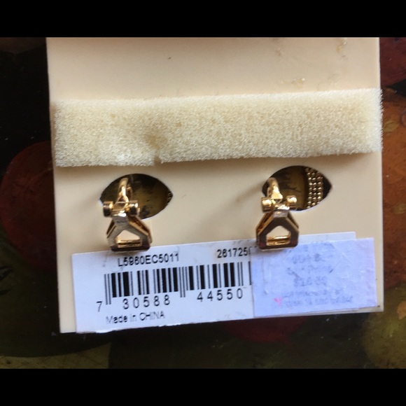 Ralph Lauren Brown Clip On Earrings - Picture 3 of 3